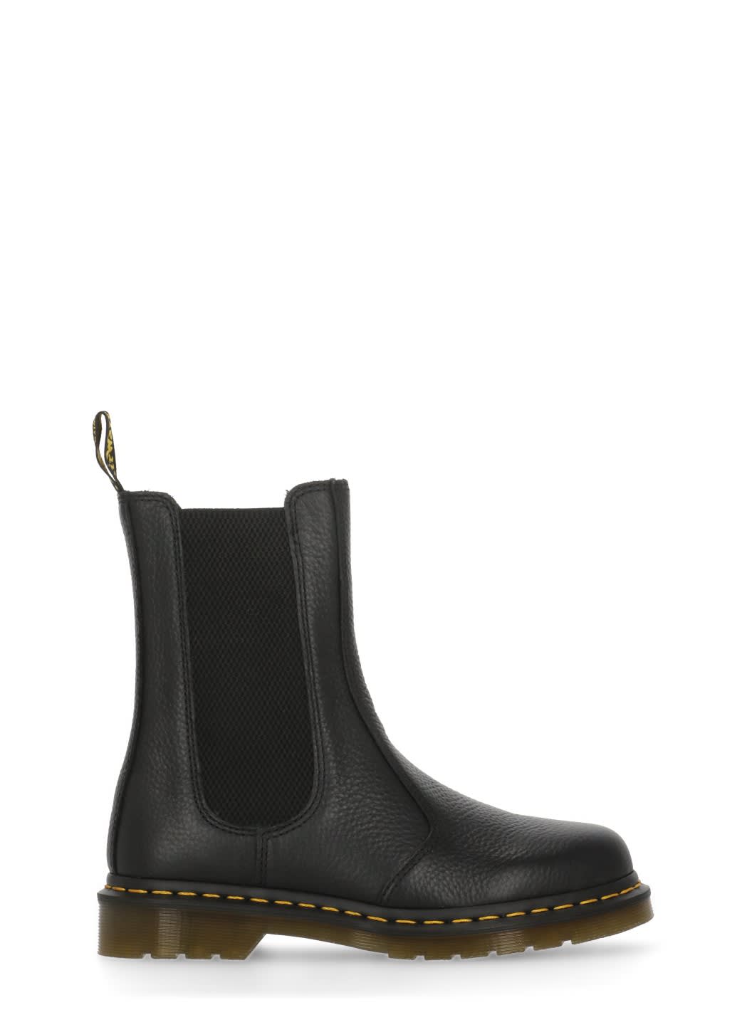 Dr. Martens 2976 Hi Chelsea Boots In Black