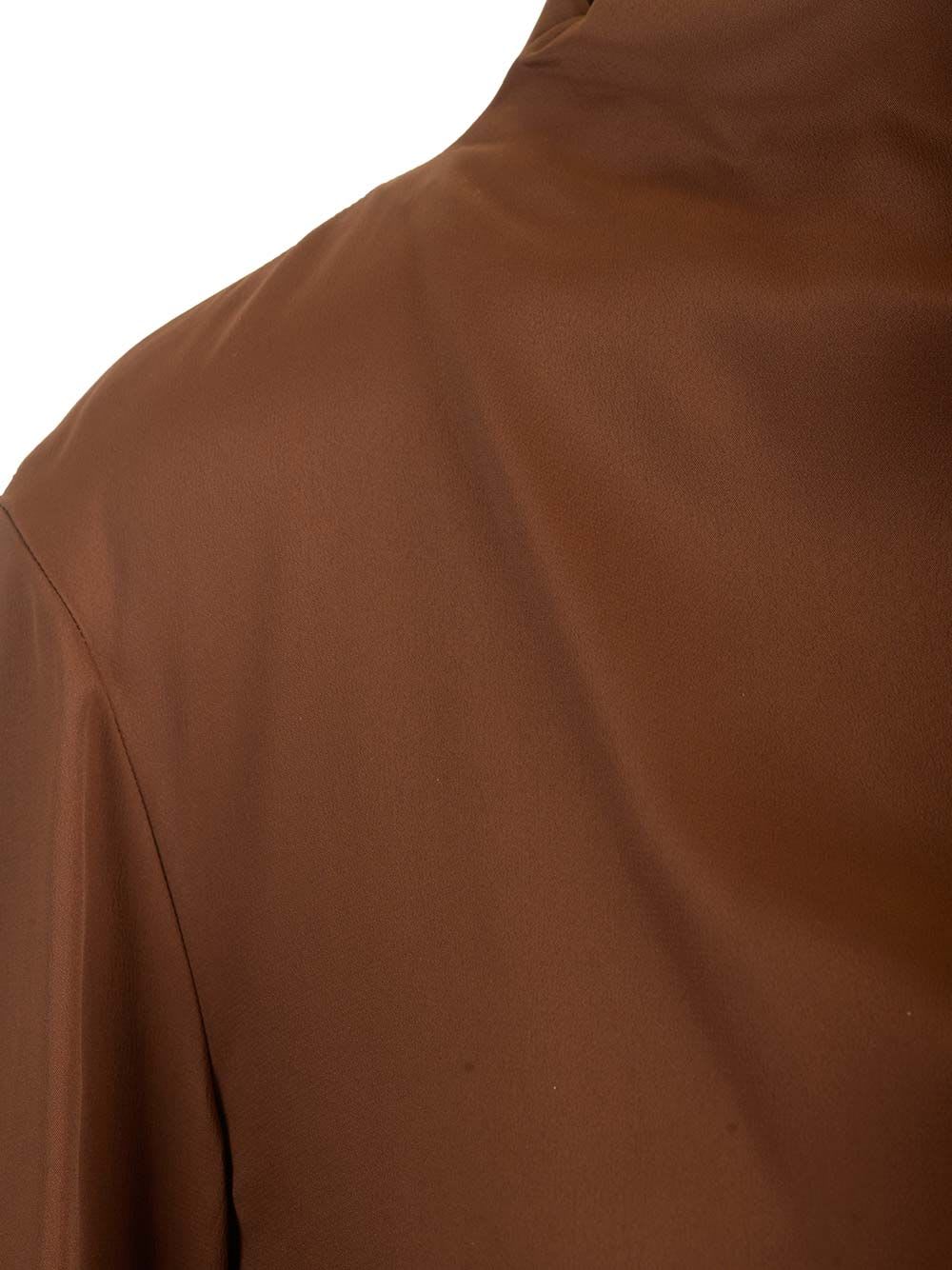 Shop Dries Van Noten Crepe Blouse In Brown