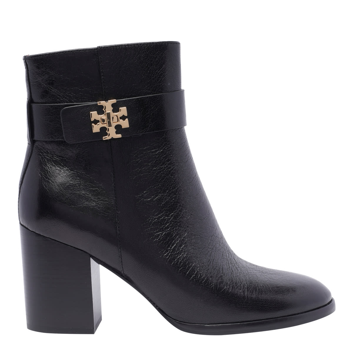 Shop Tory Burch Logo Pump Boots In Black