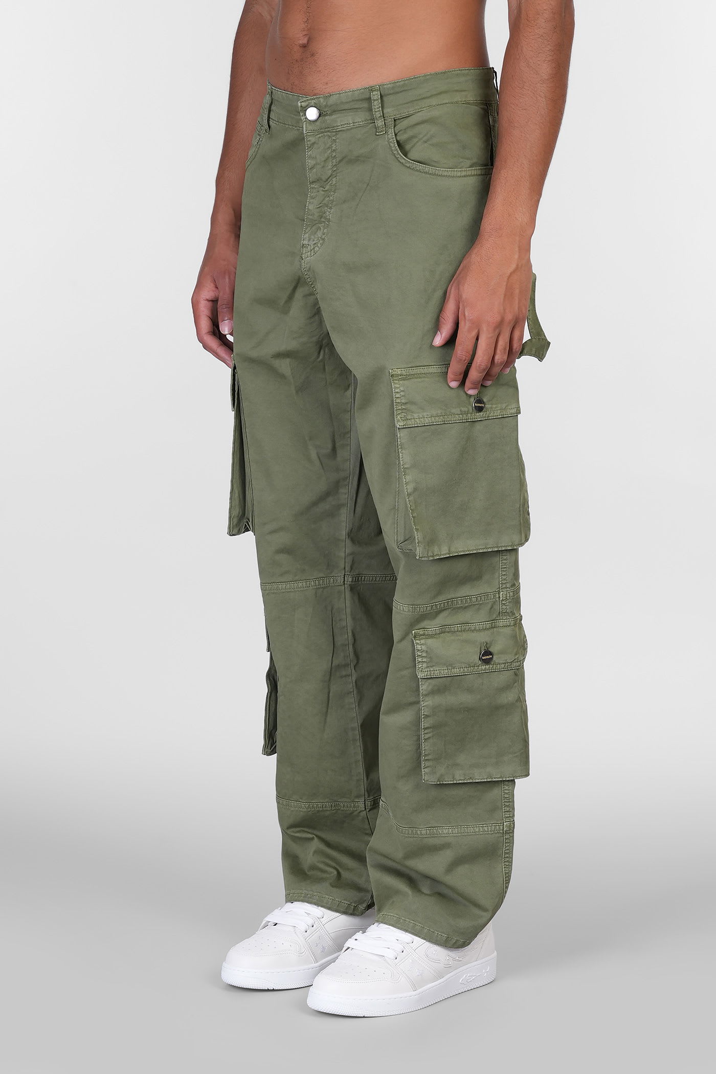 Barrow Pants In Green Cotton