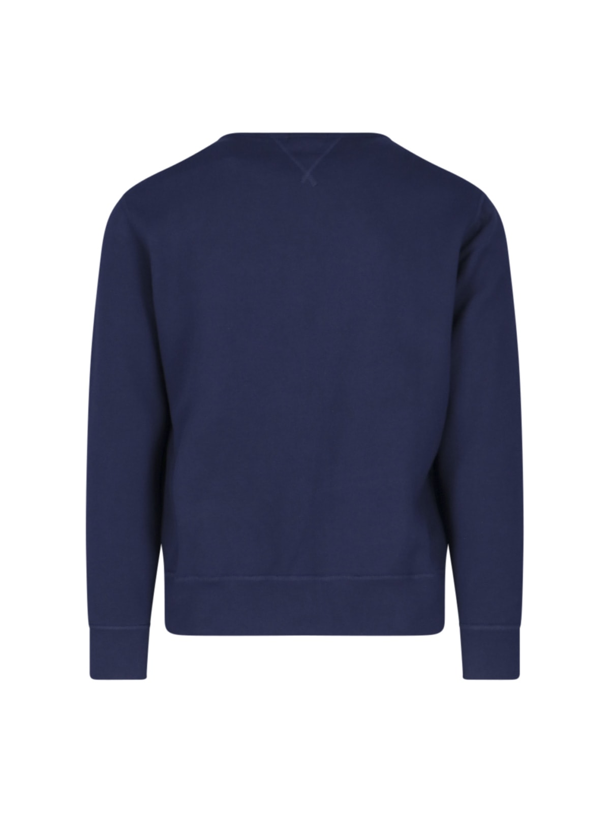 Shop Polo Ralph Lauren Rl Crew Neck Sweatshirt In Blue