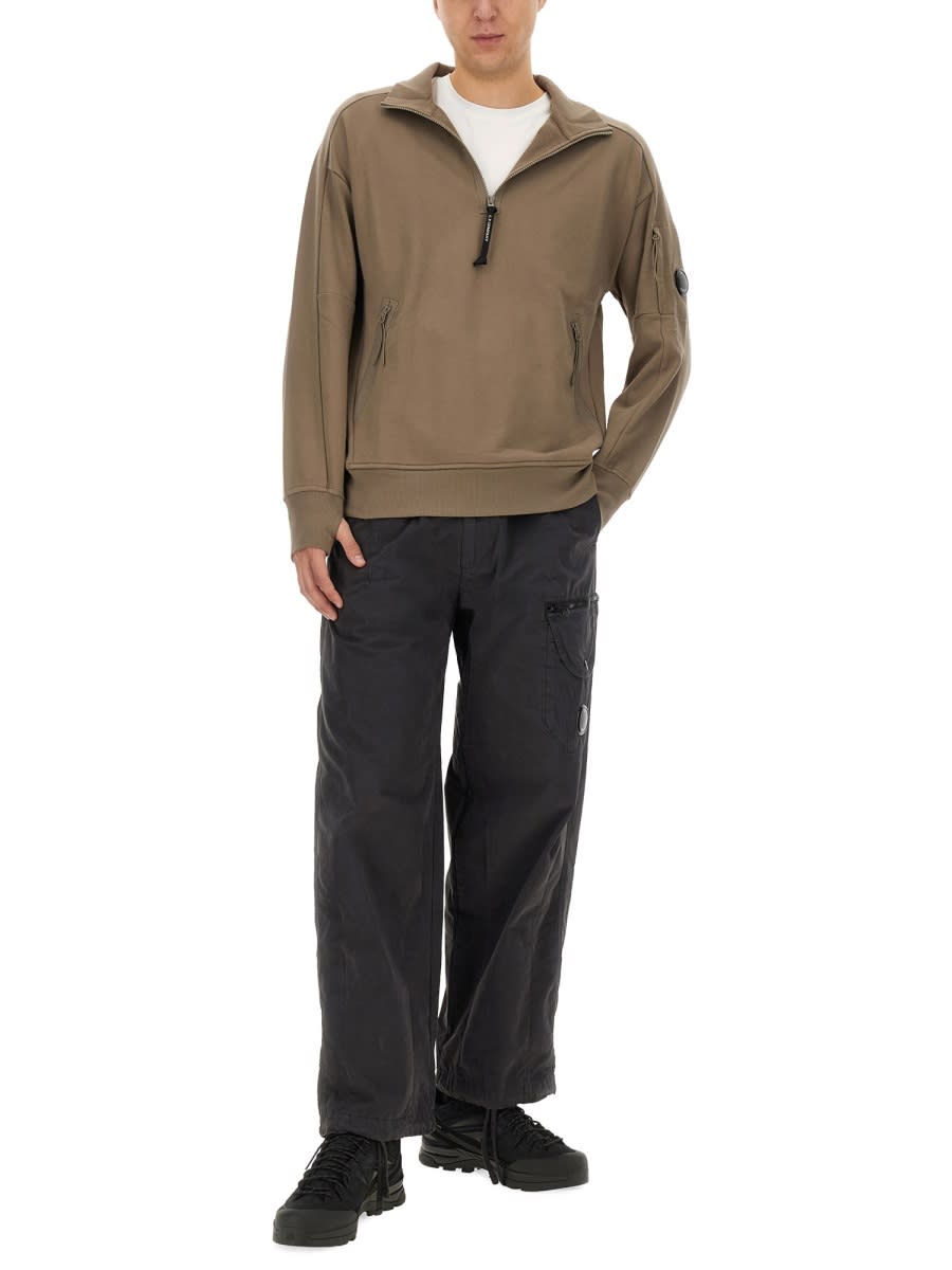 C.p. Company C.p.company Sweatshirt With Logo In Grey