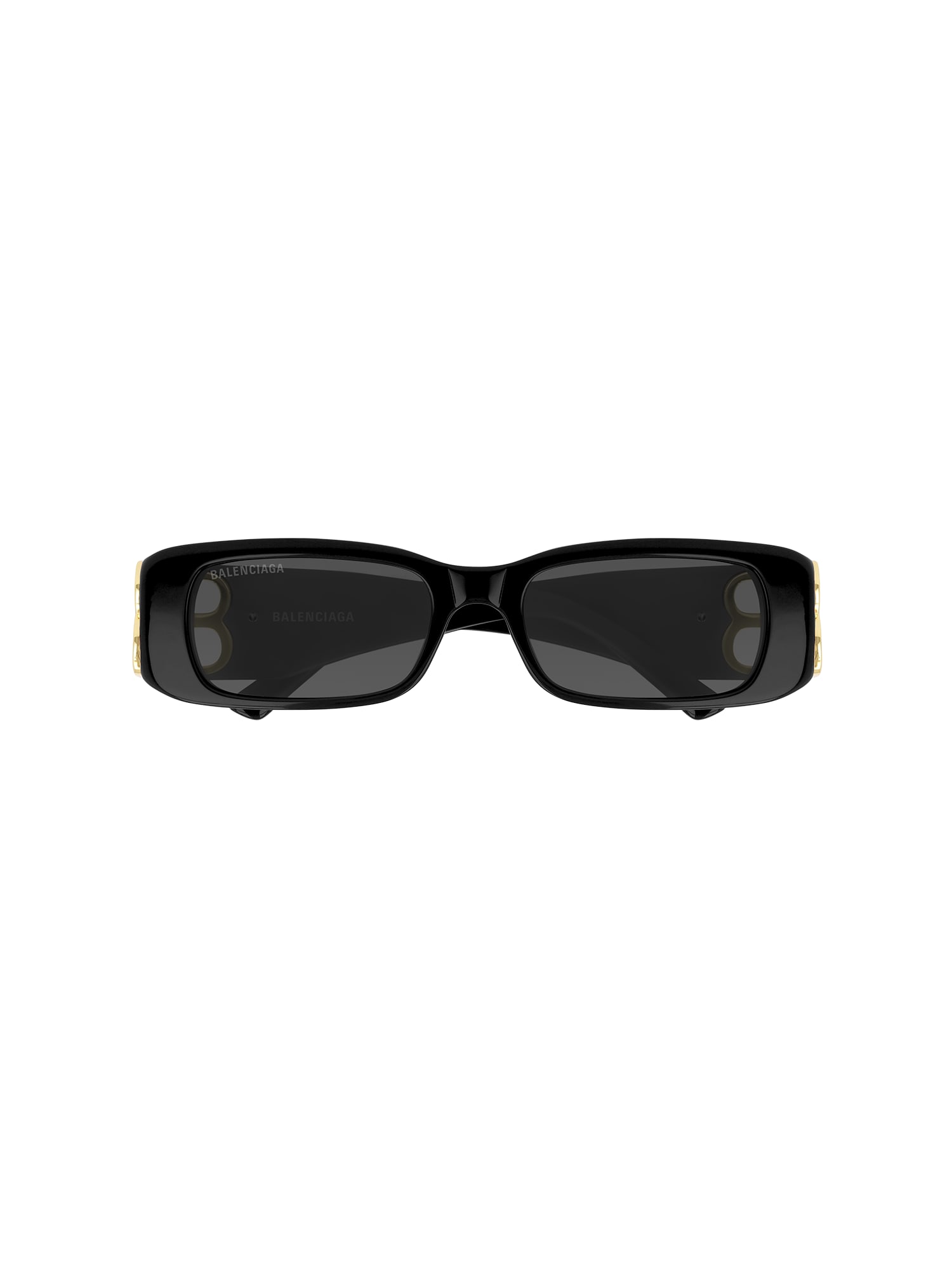 Shop Balenciaga Bb0096s Sunglasses In Black Gold Grey