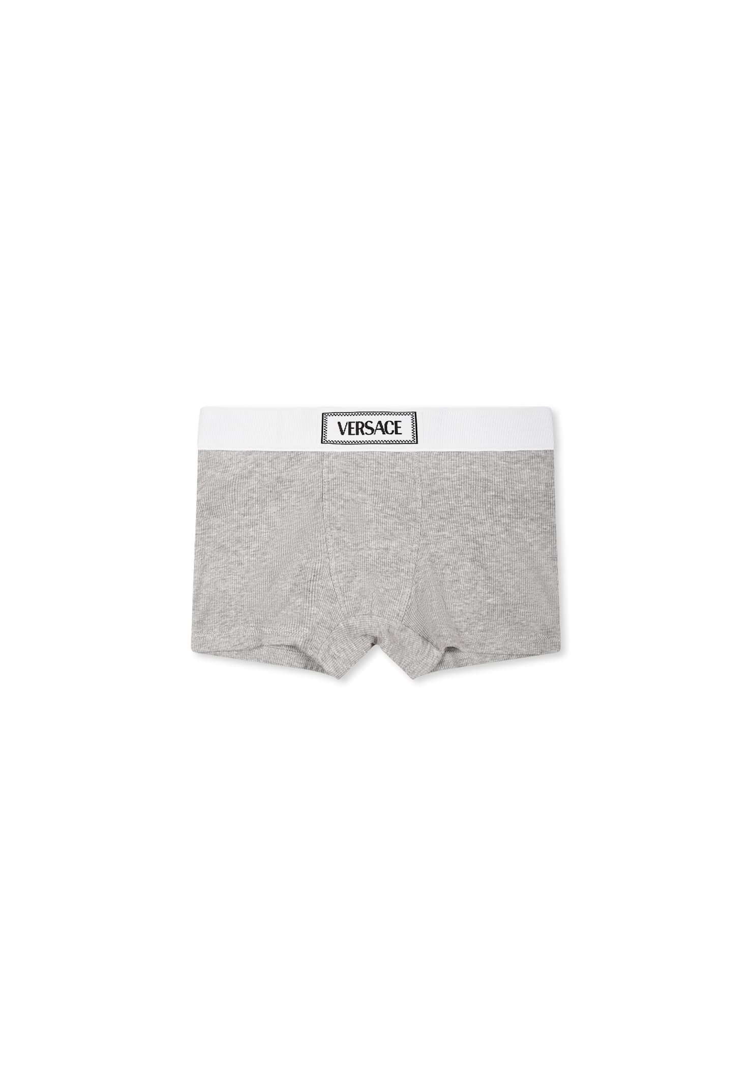 Versace Multicolor Boxer Set For Boy With Logo In Multicolor