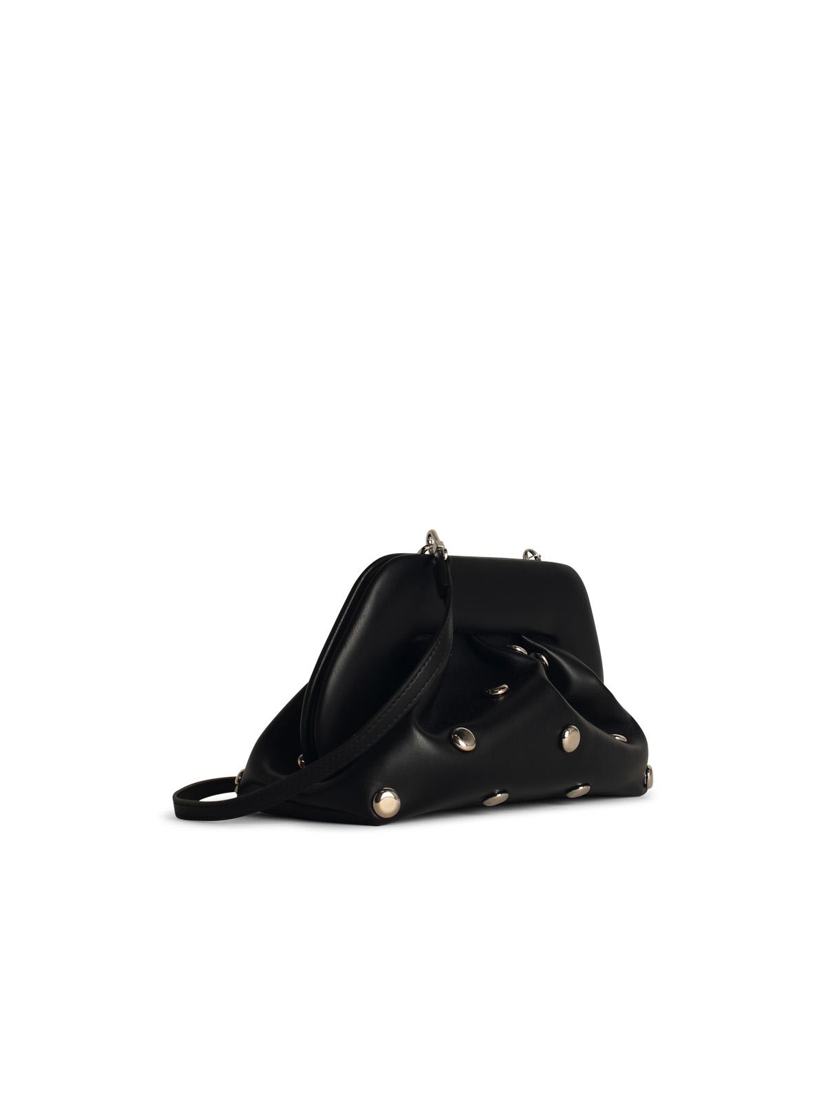 Shop Themoirè Tia Black Vegan Leather Bag