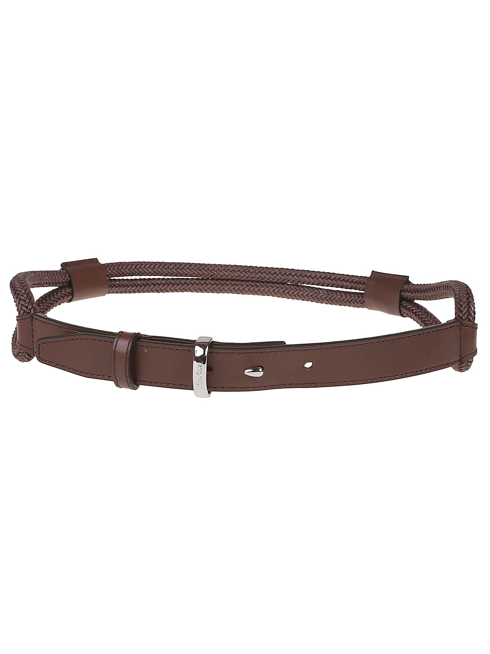 Max Mara Ropeloop Belt In Brown