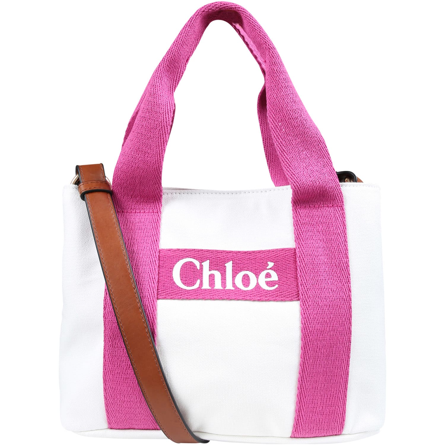 Chloé White Bag For Girl With Logo