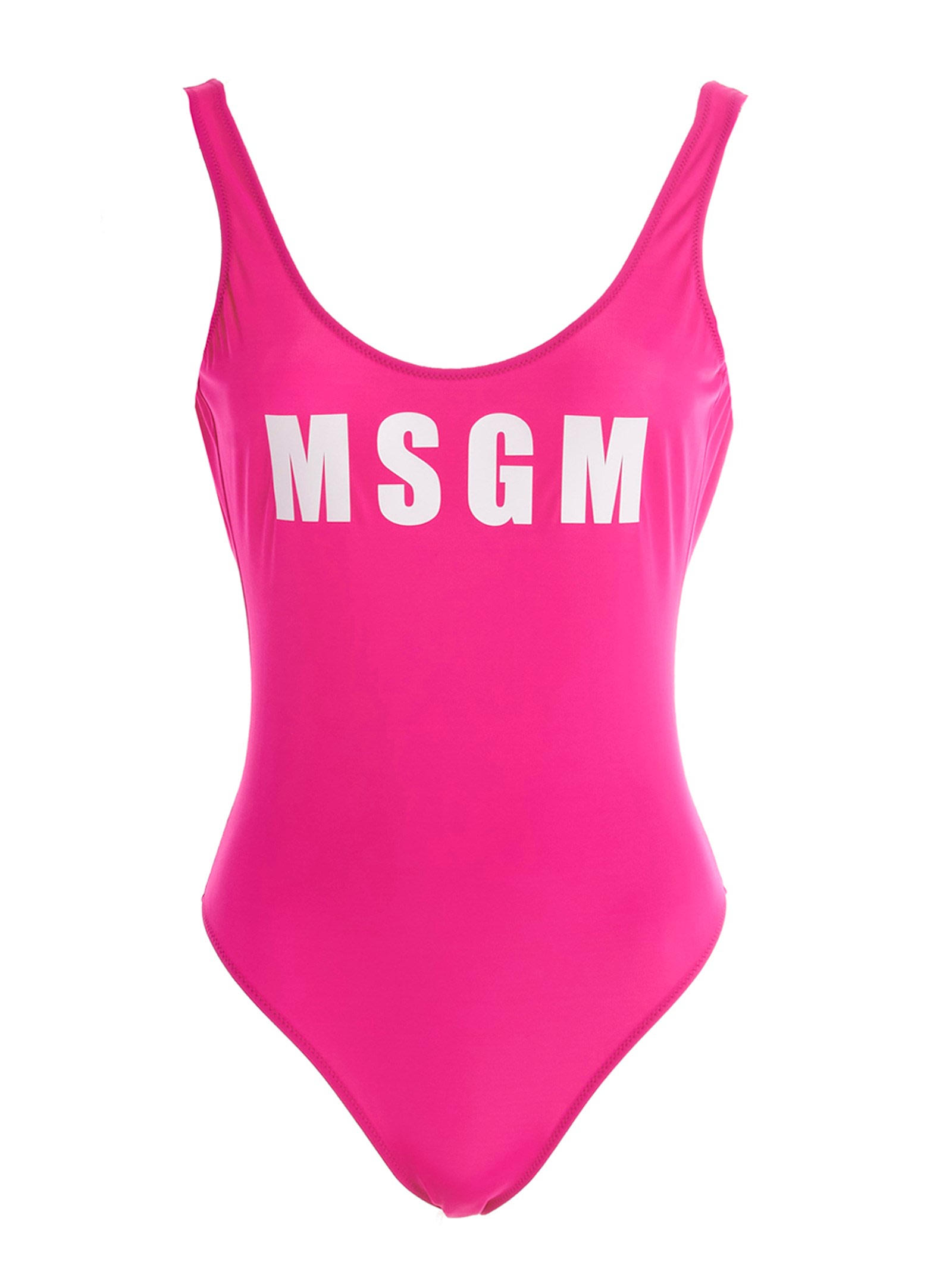 MSGM One-piece Swimsuit With Logo Print