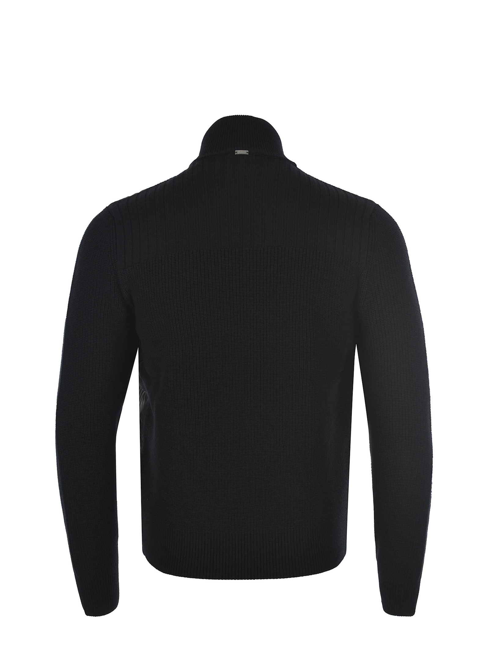 Shop Herno Cardigan  Made Of Pure Wool In Black