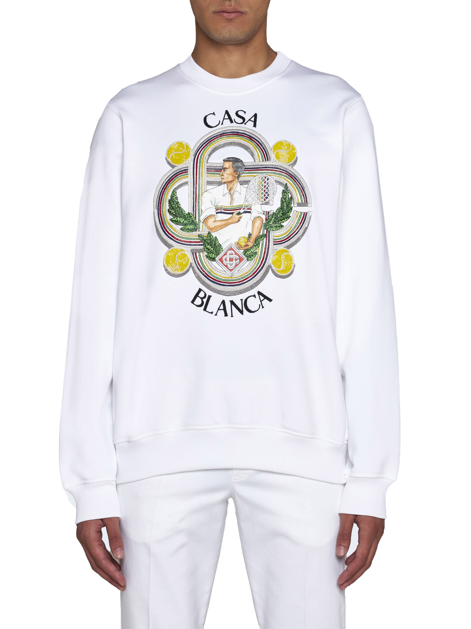 Shop Casablanca Sweater In Le Joueur