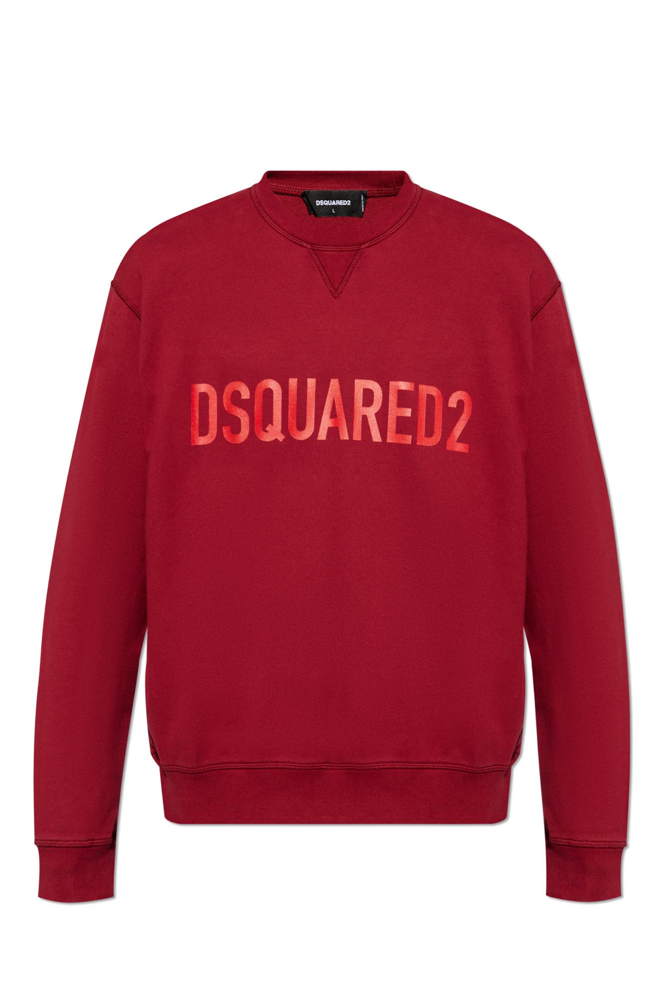 Shop Dsquared2 Sweatshirt With Logo In Cherry Pop