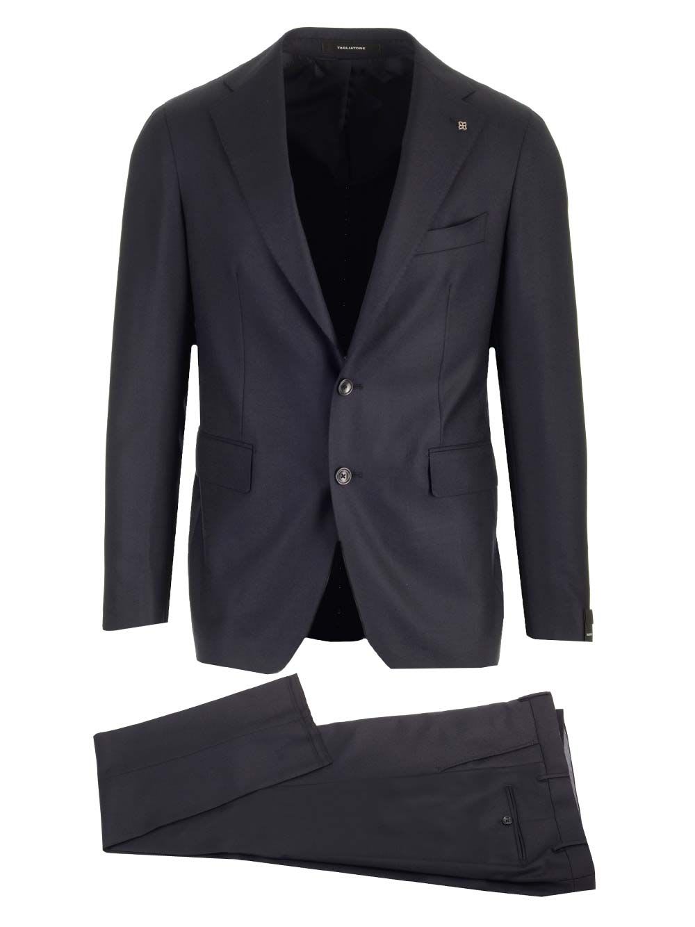 Shop Tagliatore Vesuvio Suit In Blue