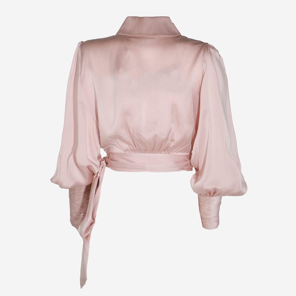 Zimmermann Light Pink Silk Top In Petal