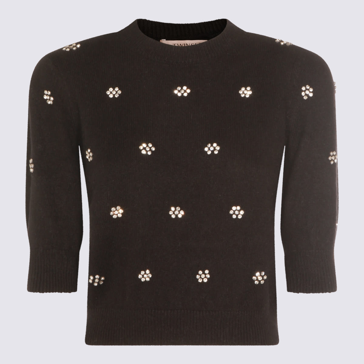 Twinset Sweaters Blacks And Greys In Black