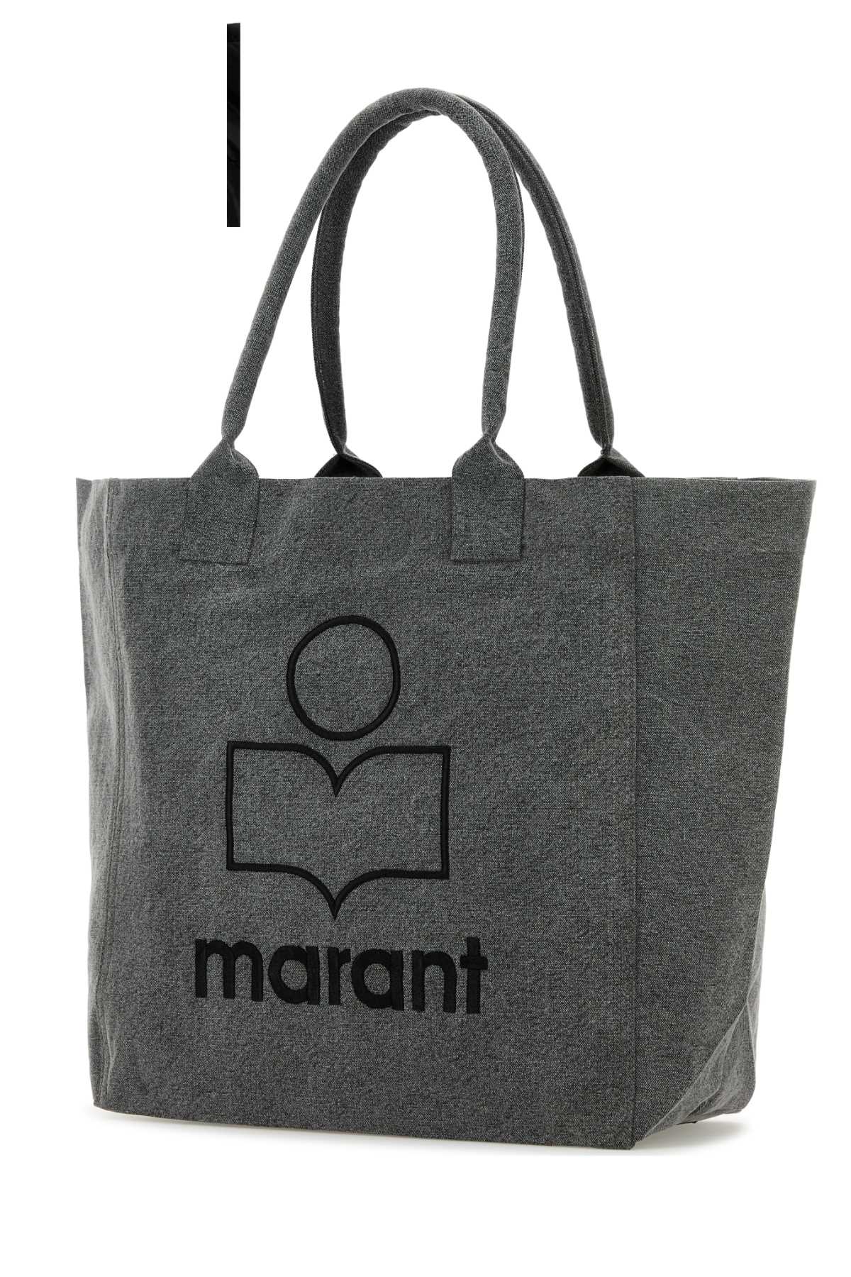 Shop Isabel Marant Dark Grey Cotton Yenky Shopping Bag