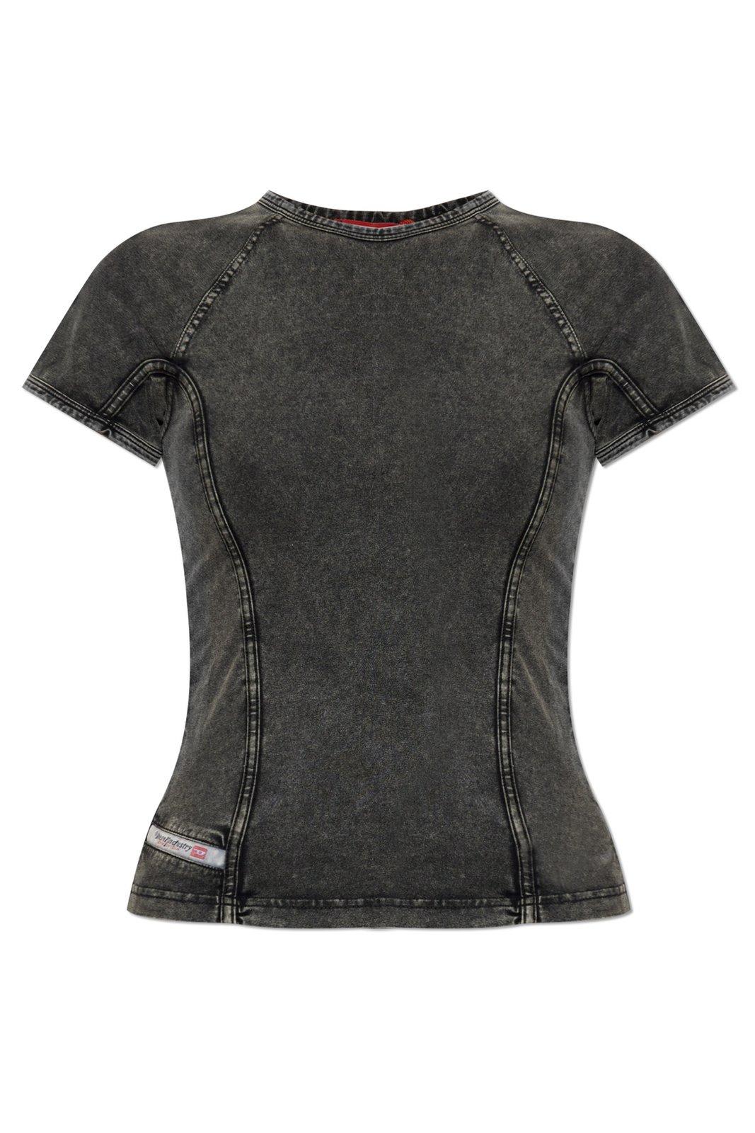 Diesel Black Cotton Blend T-shirt