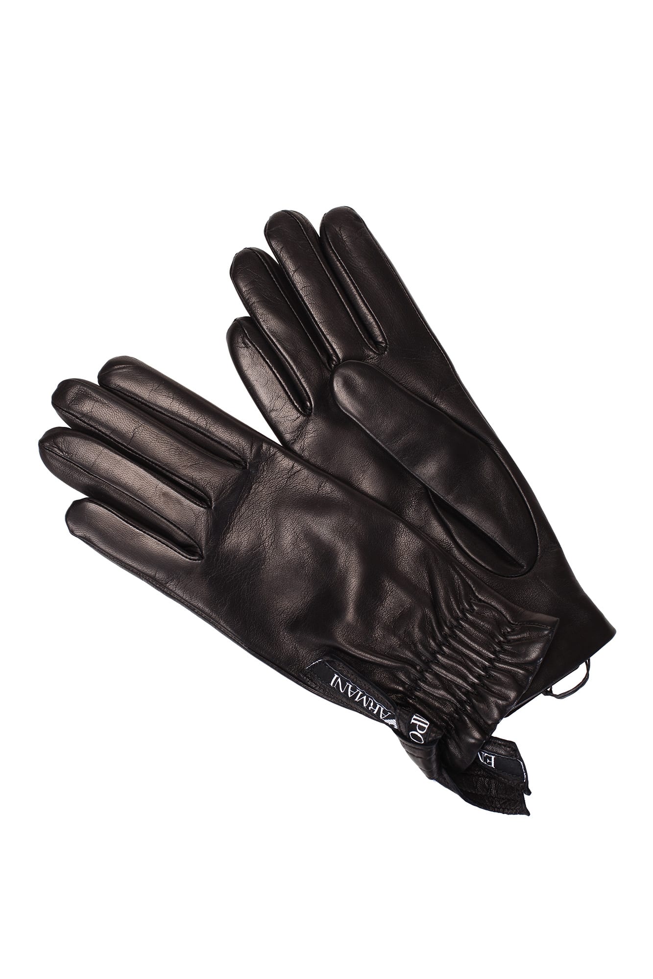 Shop Emporio Armani Gloves Black
