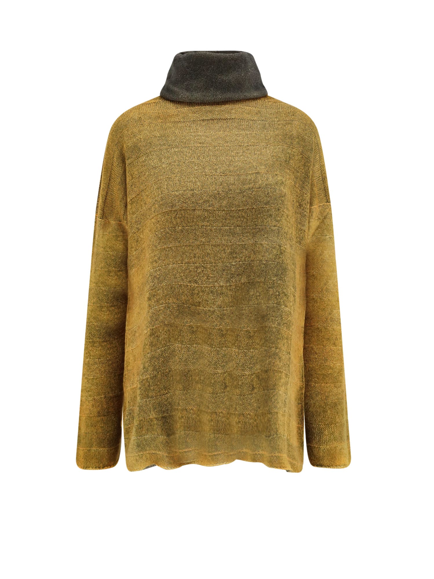 F Cashmere Bruco 89 Cashmere Turtleneck Sweater In Green