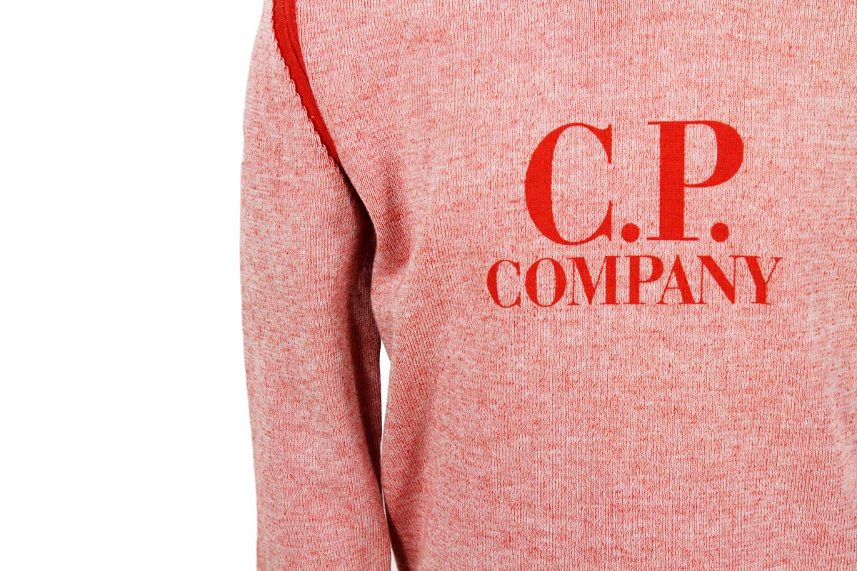 Shop C.p. Company Sweater In Orange