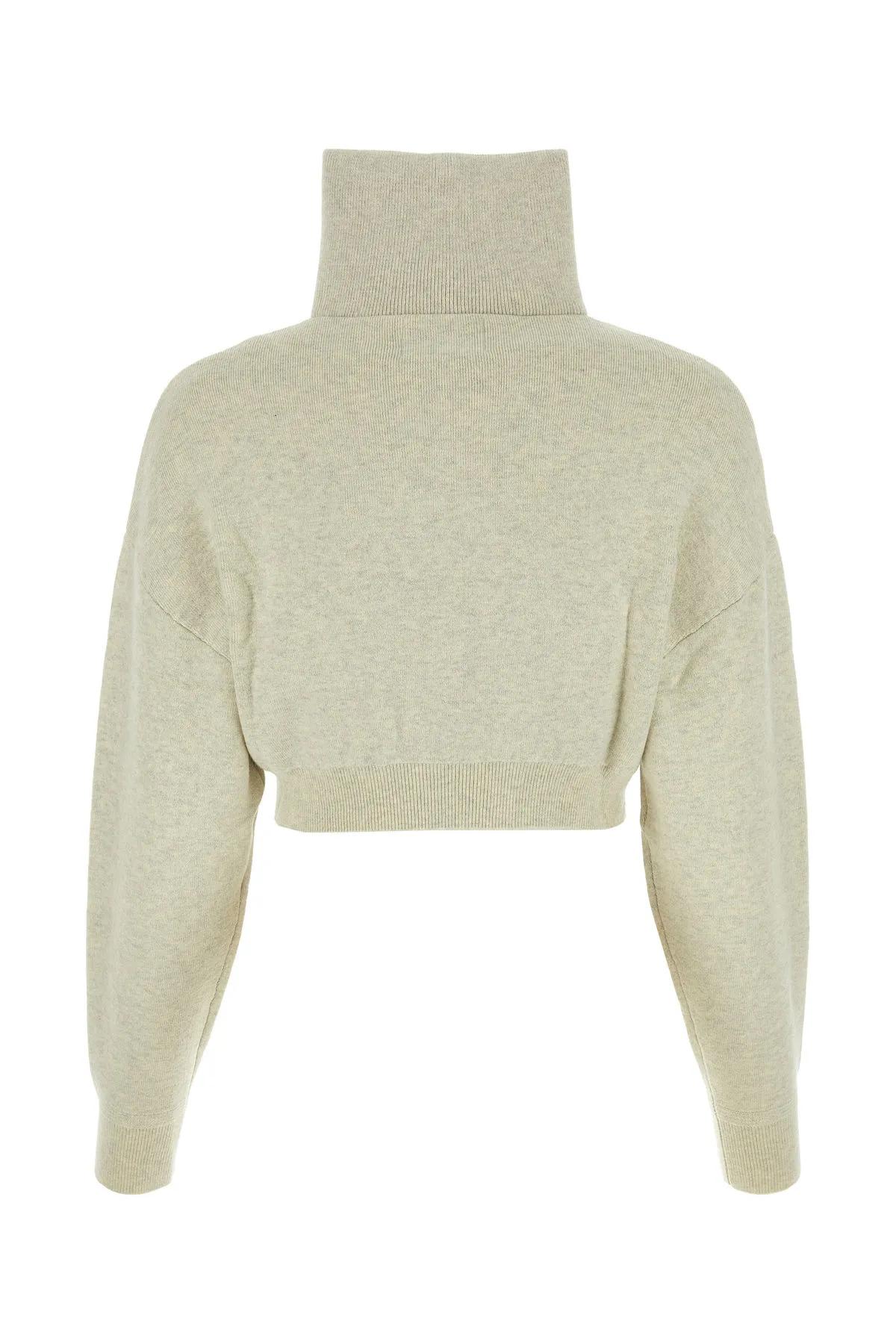 Isabel Marant Étoile Isabel Marant Etoile Oxane Zip Cropped Cardigan In Light Grey