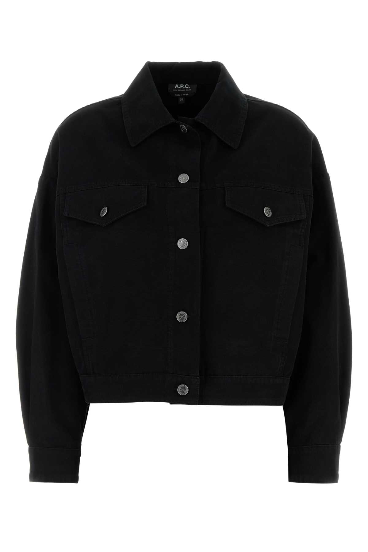 A. P.C. Black Denim Cally Jacket