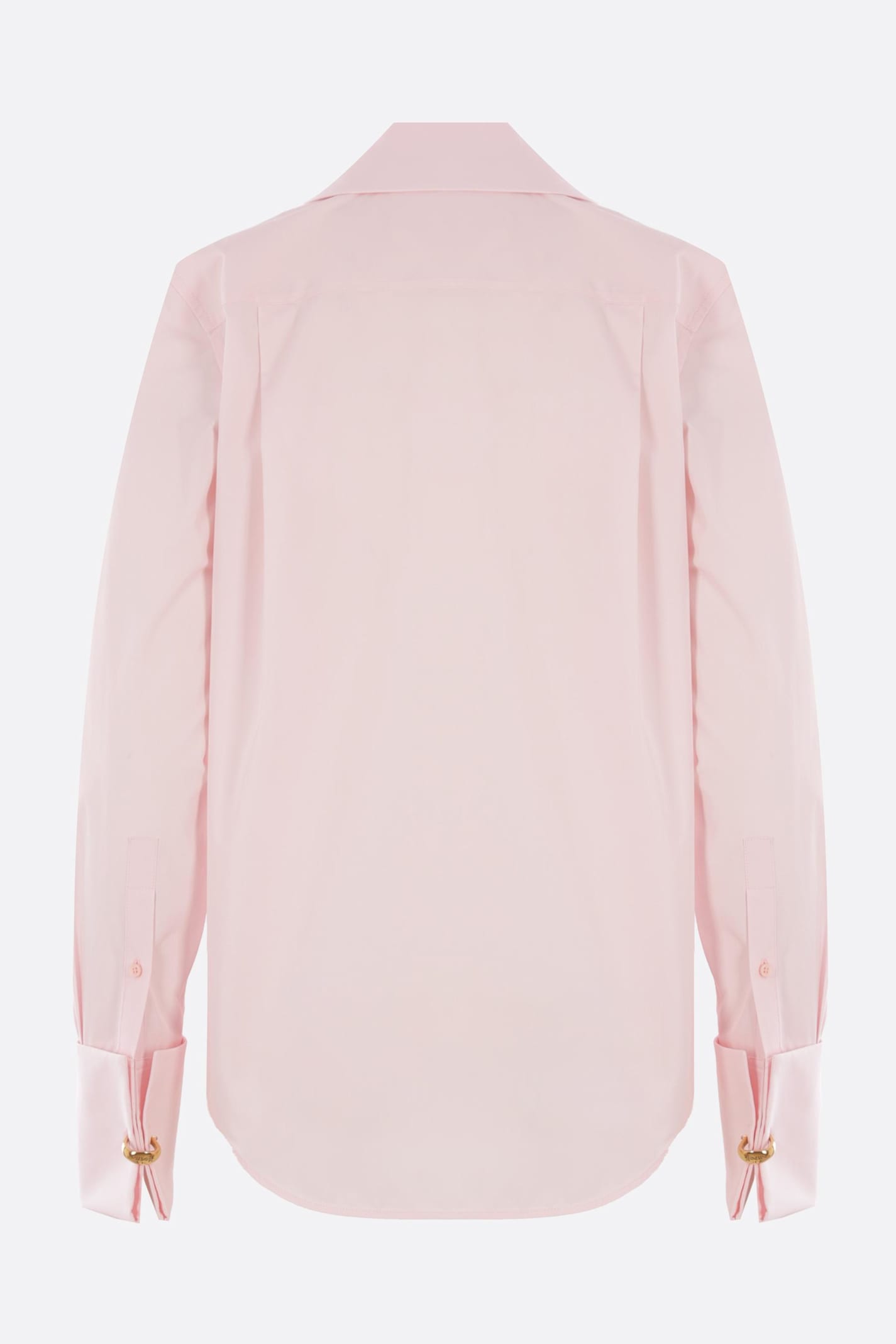 Loewe Poplin Shirt With Pleated Neck Tie In Pink