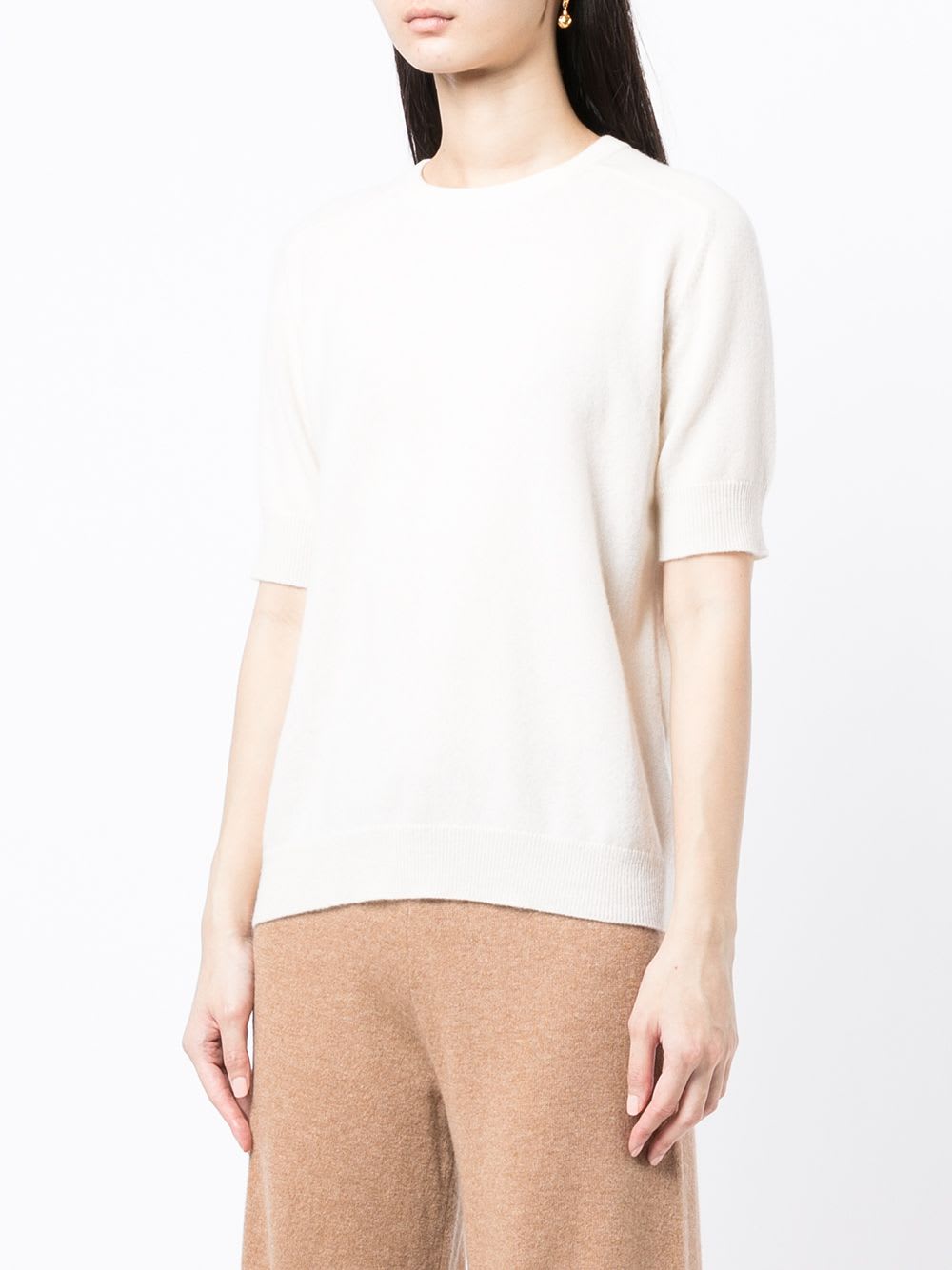 Lisa Yang 'ari' Cashmere T-shirt In White
