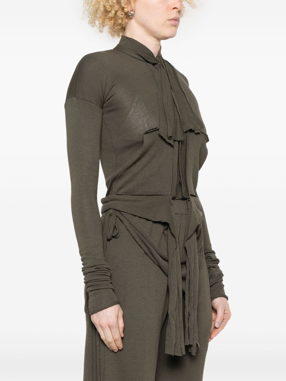 Ottolinger Deconstructed Cardigan In Multicolor