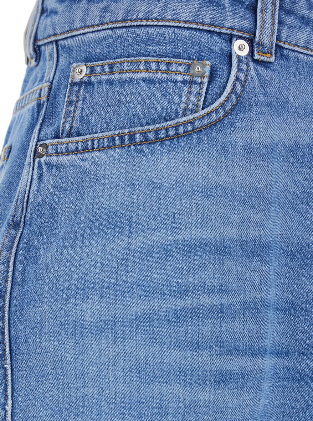 Givenchy Blue Jeans With Logo Patch On The Rear And Wide Leg In Denim Woman In Blue