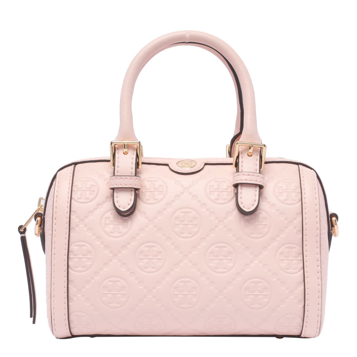 Shop Tory Burch Small T Monogram Barrel Bag In Pink