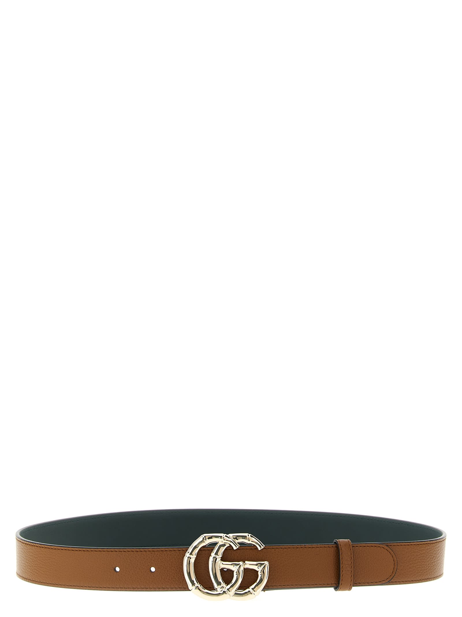 Gucci Marmont Belt With Adjustable Length And Texture In Brown