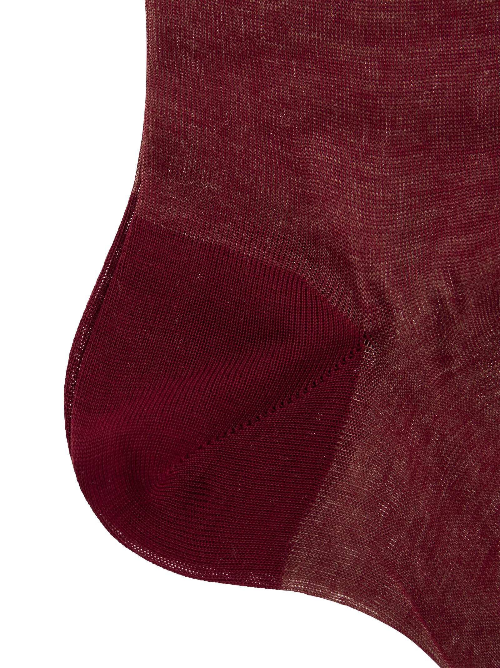 Shop Gallo Long Cotton Socks In Red