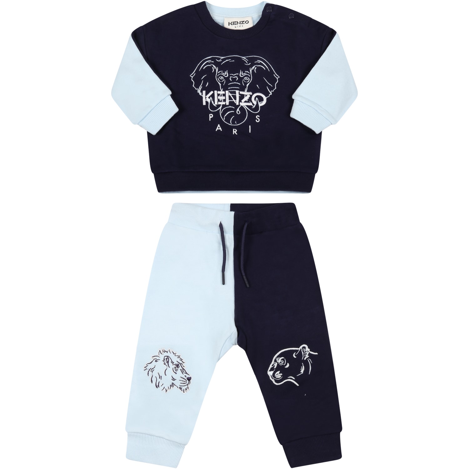 Kenzo Kids Multicolor Tracksuit For Baby Boy