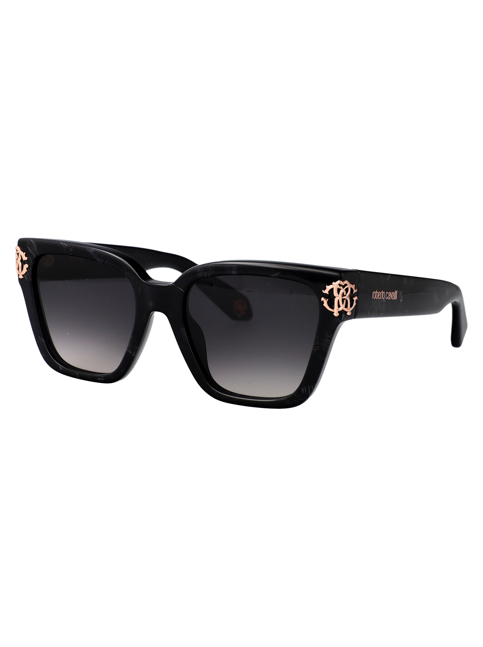 Roberto Cavalli Src066m Sunglasses In Nero