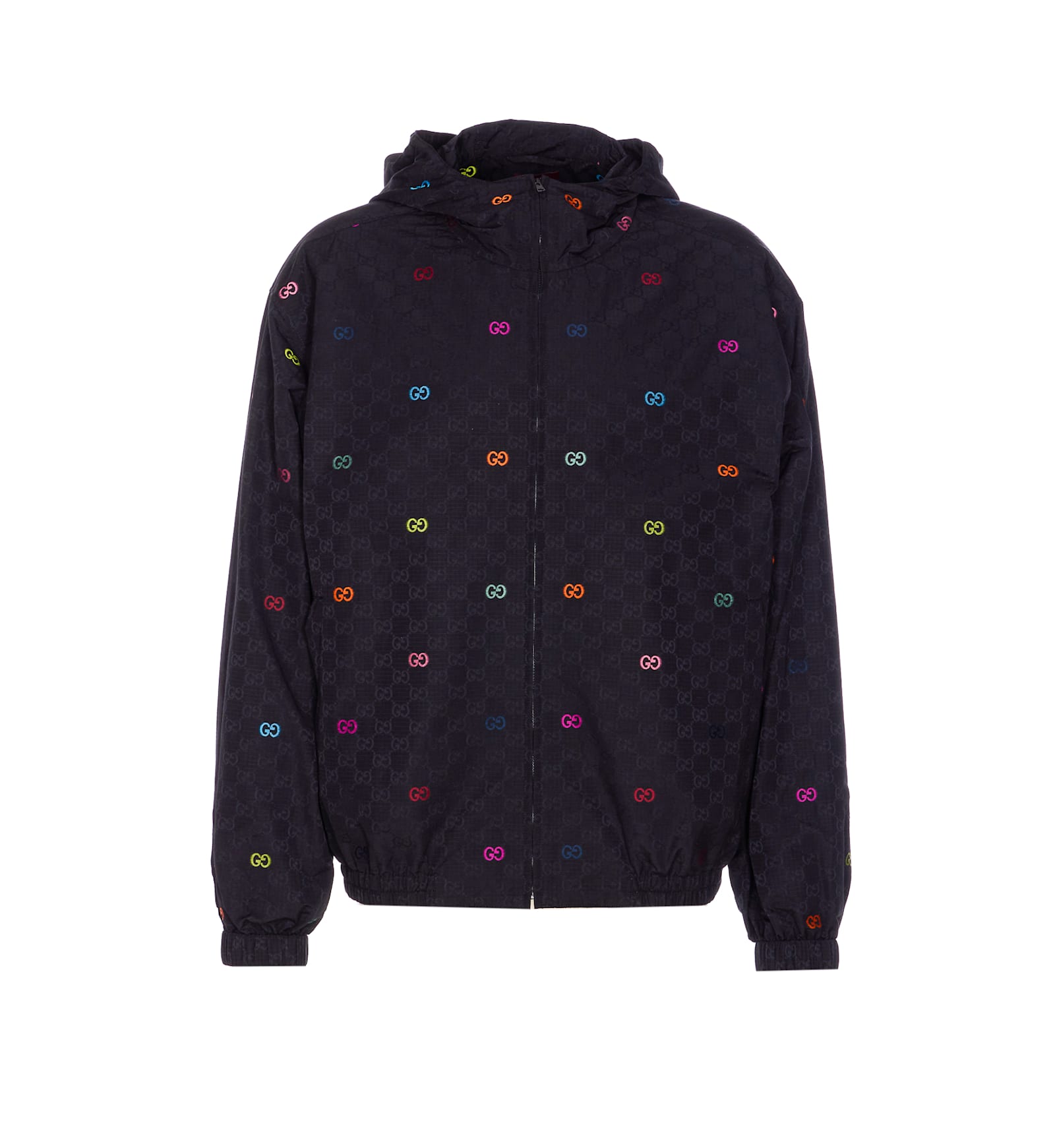 Gucci Men Gg Ripstop Jacket In Blue
