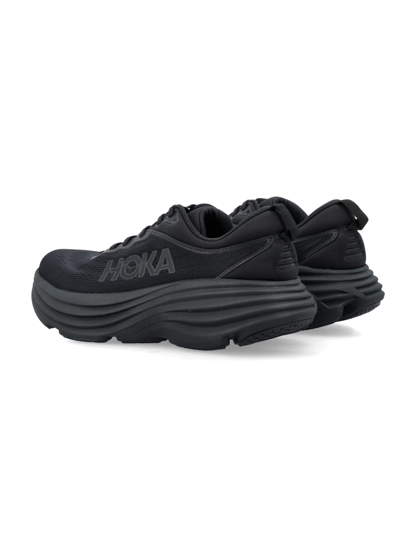 Shop Hoka M Bondi 8 Sneaker In Black