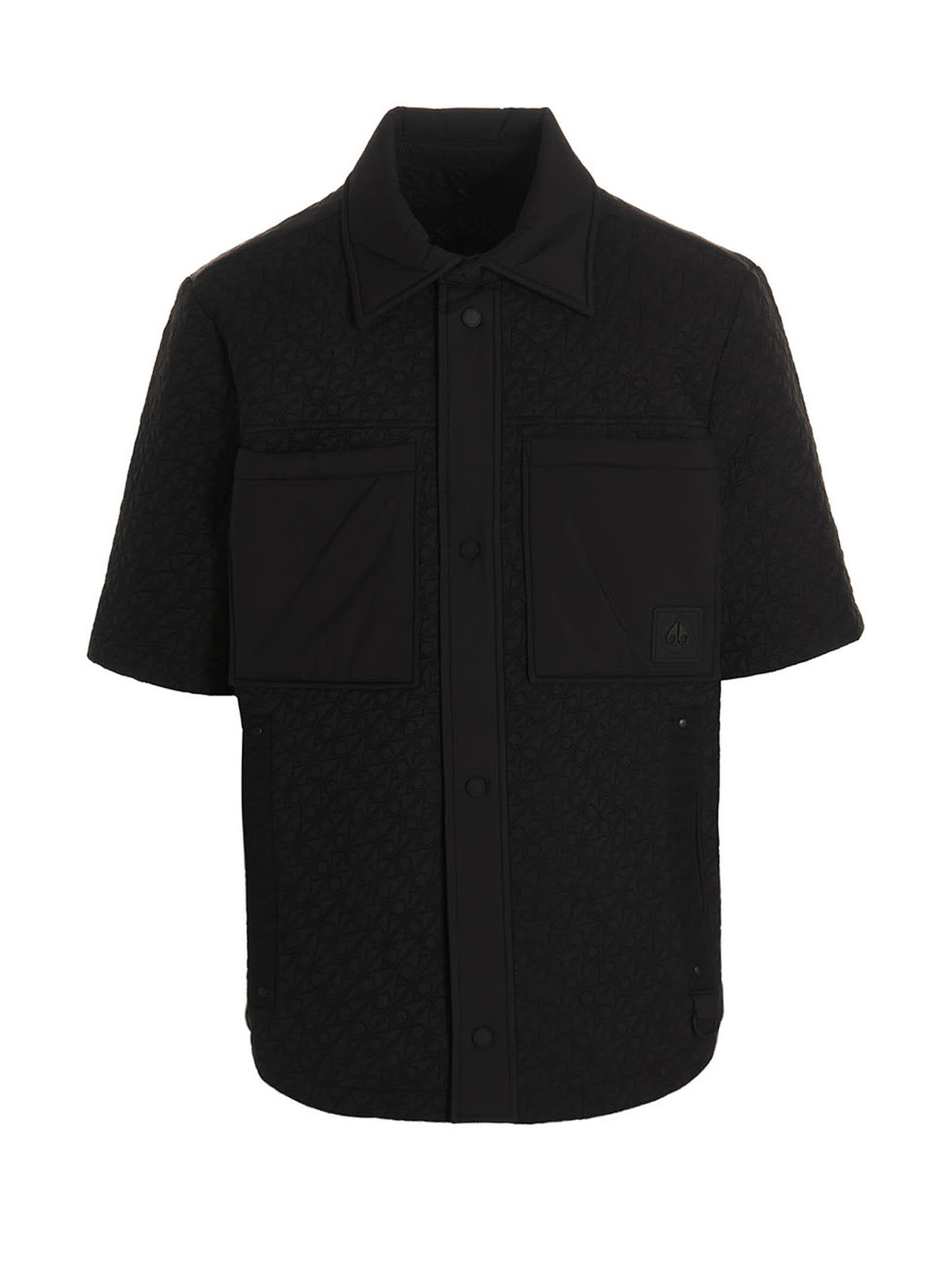 Shop Moose Knuckles Bedford Overshirt In Black