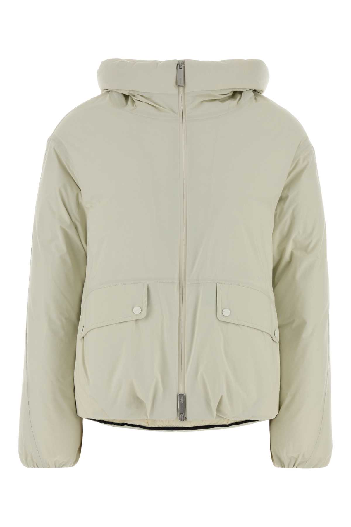 Herno Chalk Nylon Down Jacket In Neutral