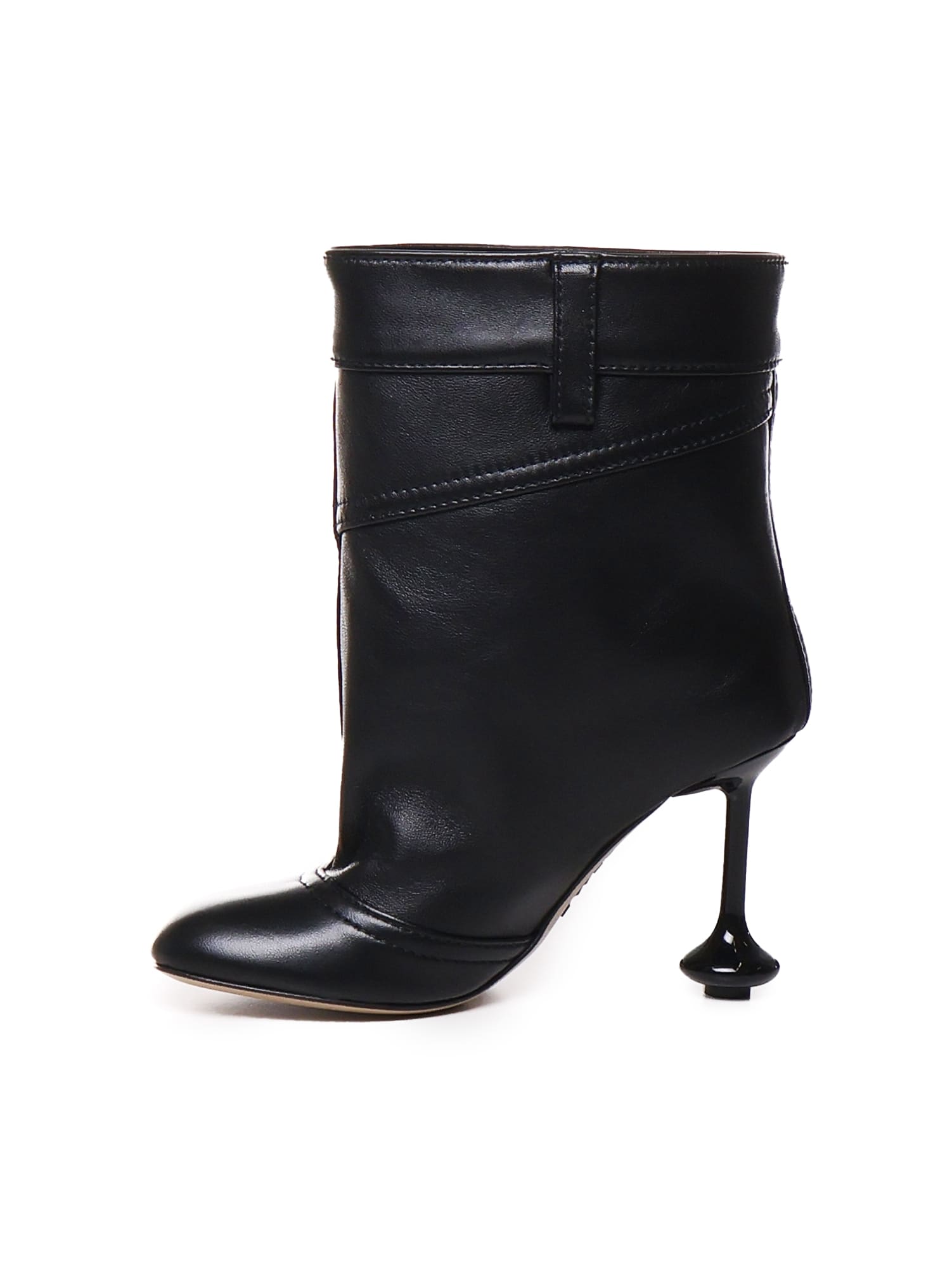 Shop Loewe Toy Panta Ankle Boot 90 In Black