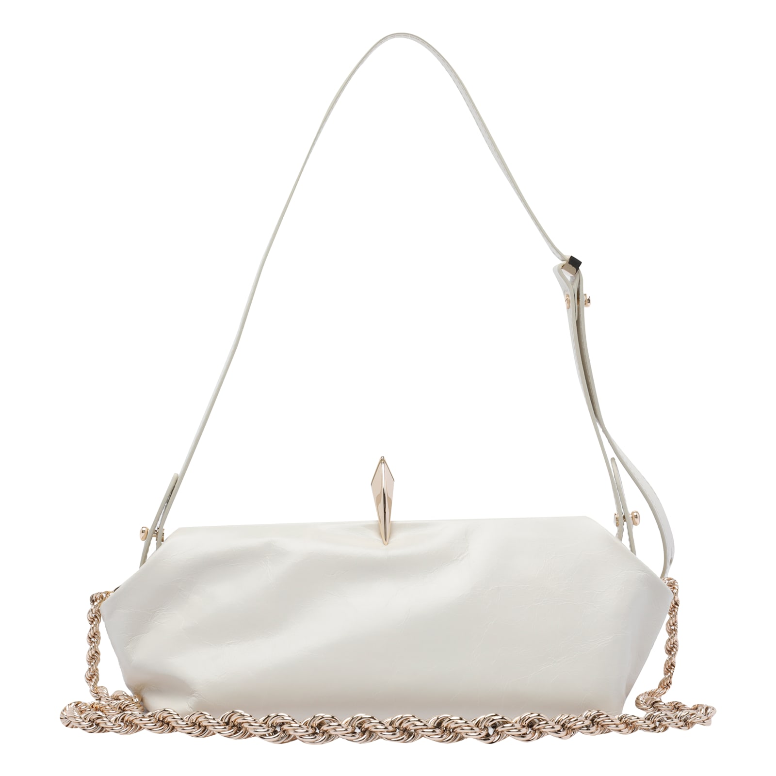 Benedetta Bruzziches Sophia La Petite Shoulder Bag In White