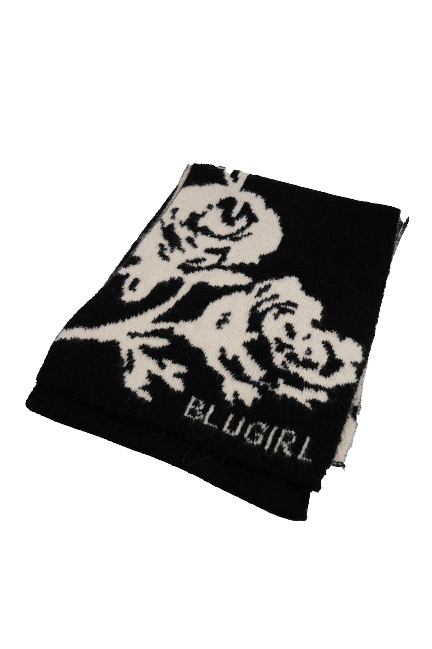 Jacquard Scarf With Roses