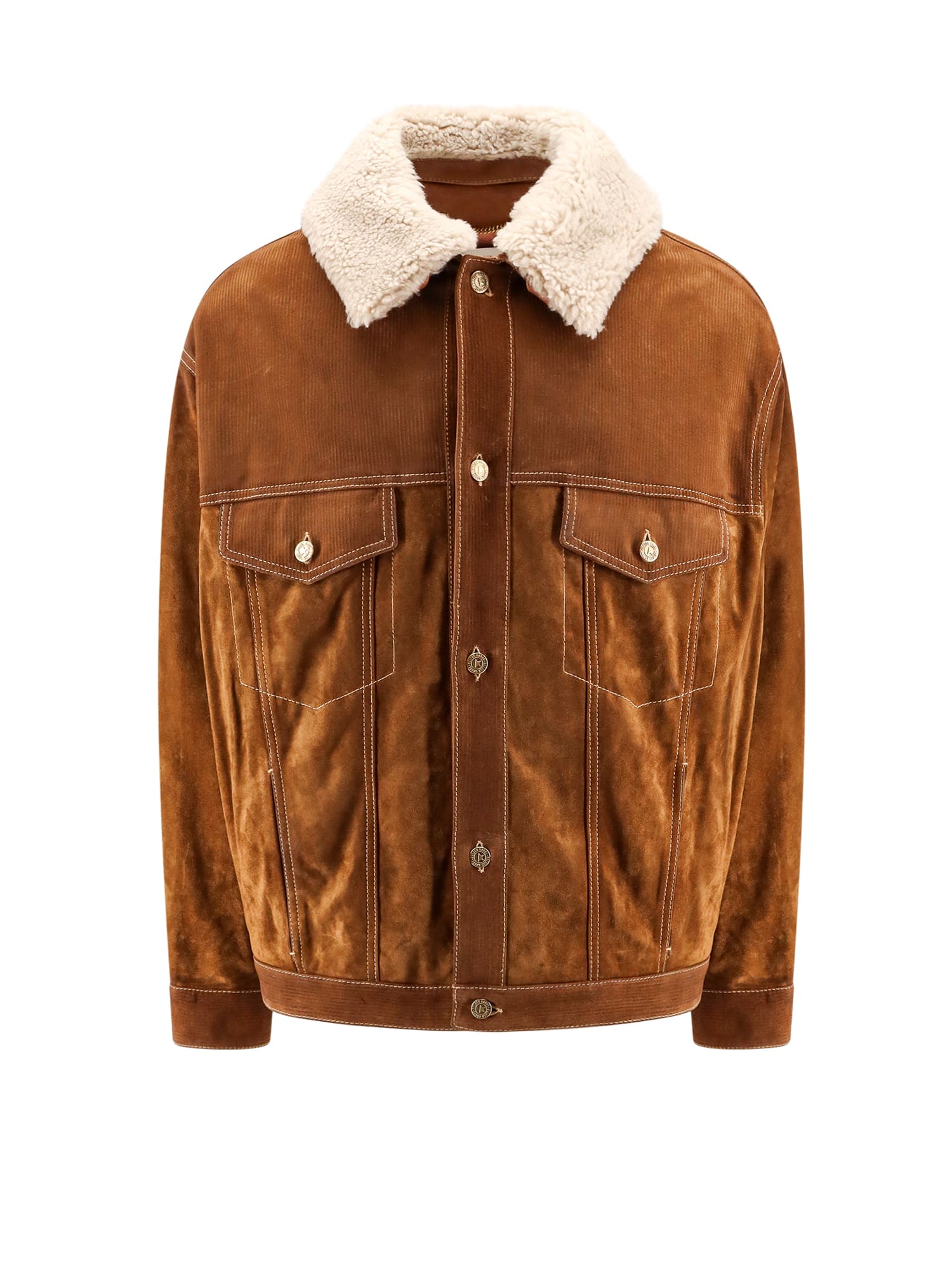 Shop Golden Goose Babette Jacket In Tobacco Brown