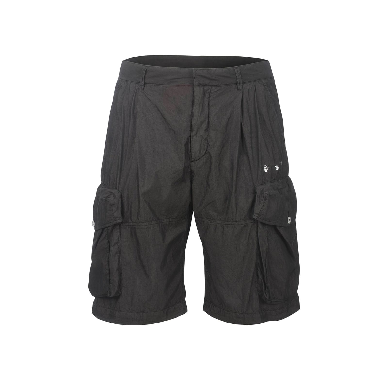 Shop Off-white Off White Utility Shorts In Black