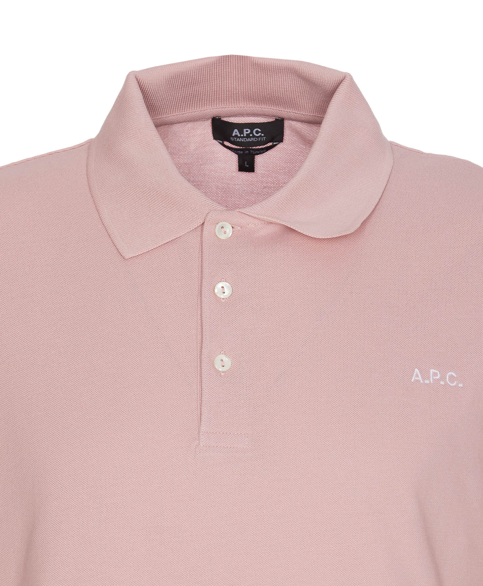 Apc A.p.c. Standard Polo Shirt In Pink