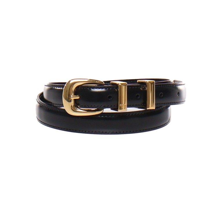 Shop Celine Western 14 Buckled Belt In Black