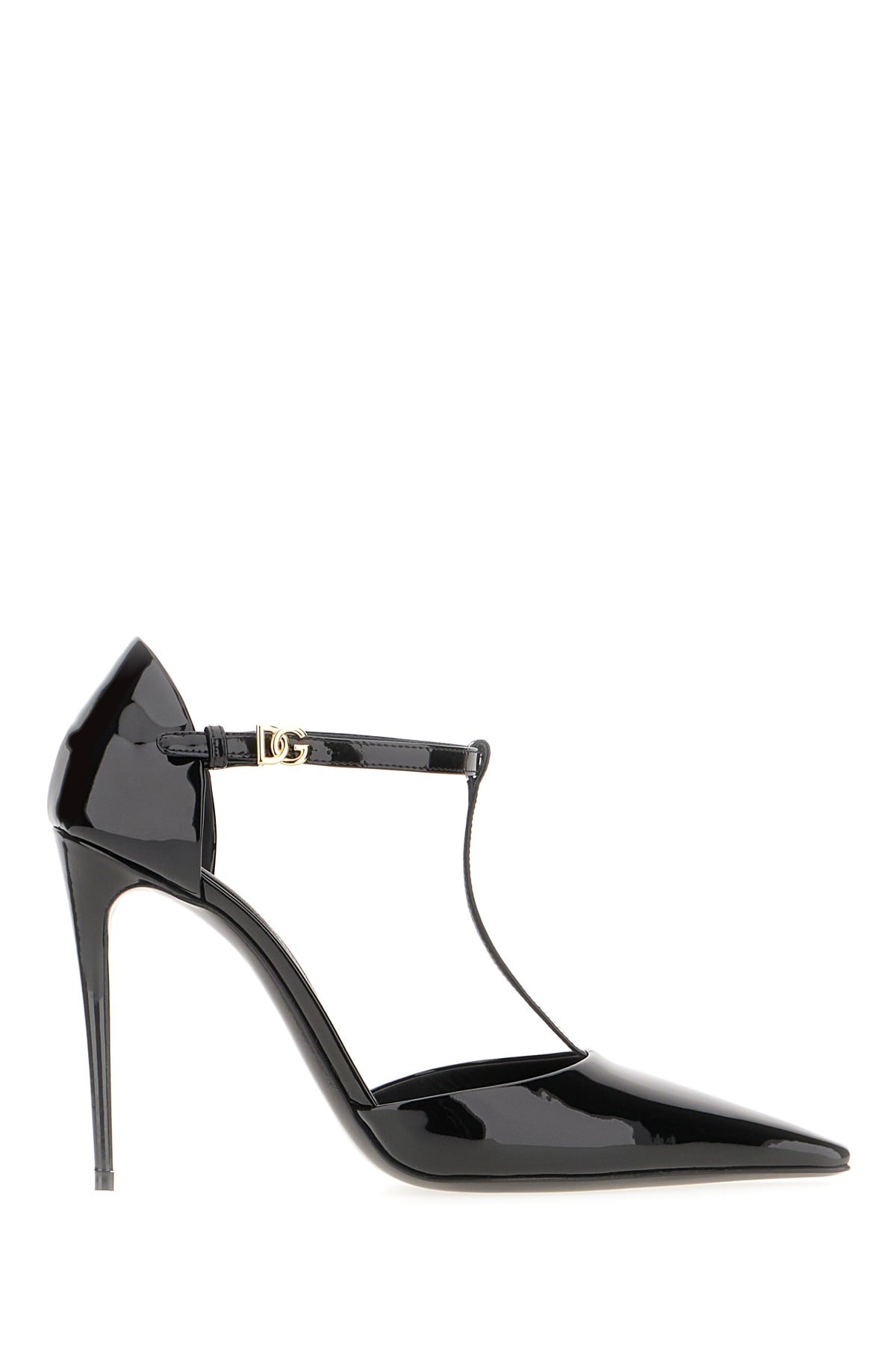 Shop Dolce & Gabbana Black Leather Pumps In Nero