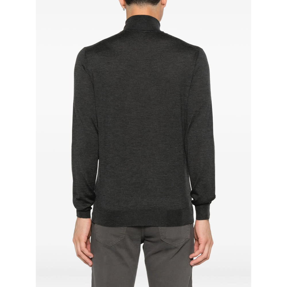Fedeli Turtleneck Sweater In Gray