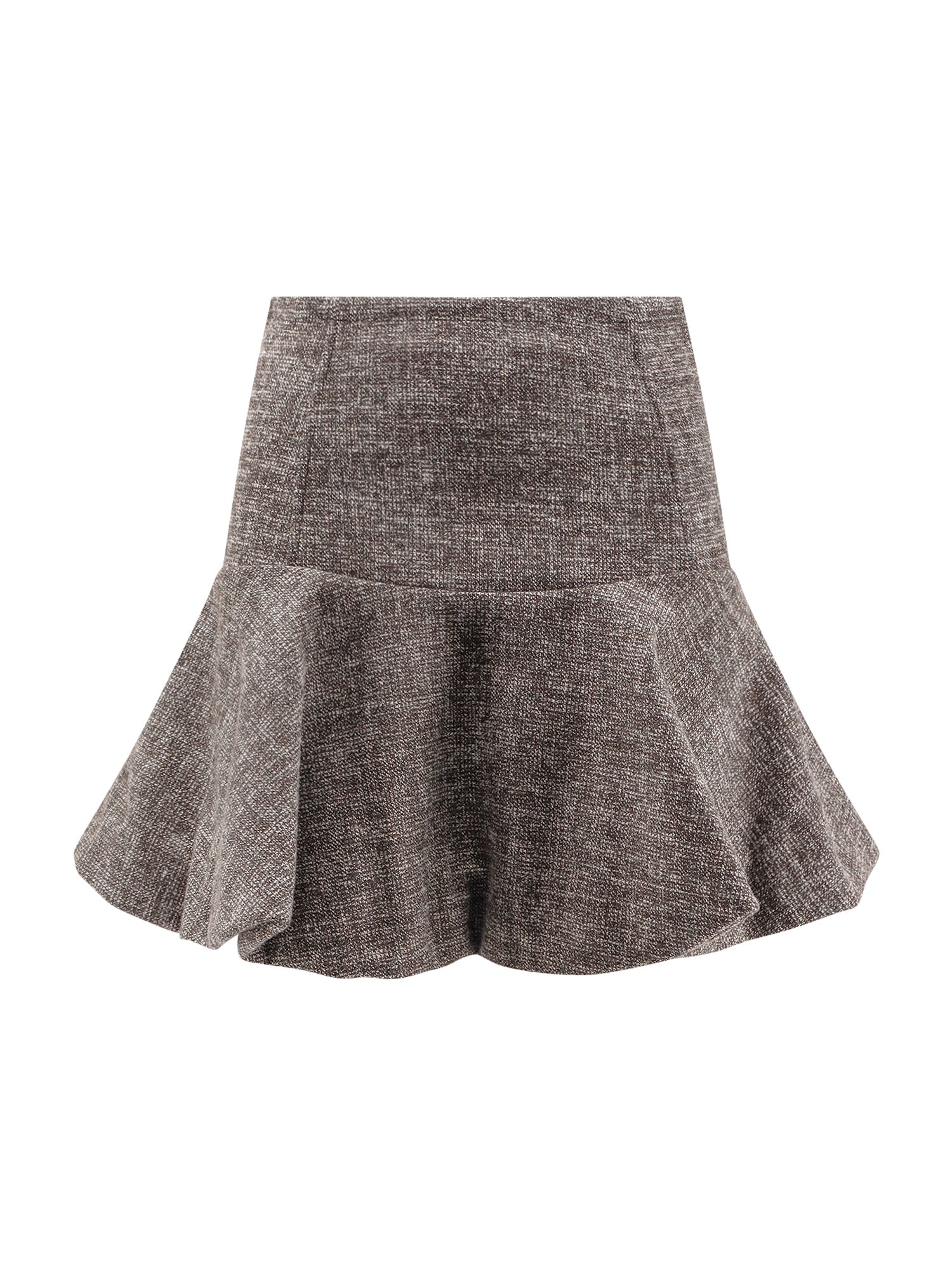 Hot Dogs Tweed Flannel Mini Skirt
