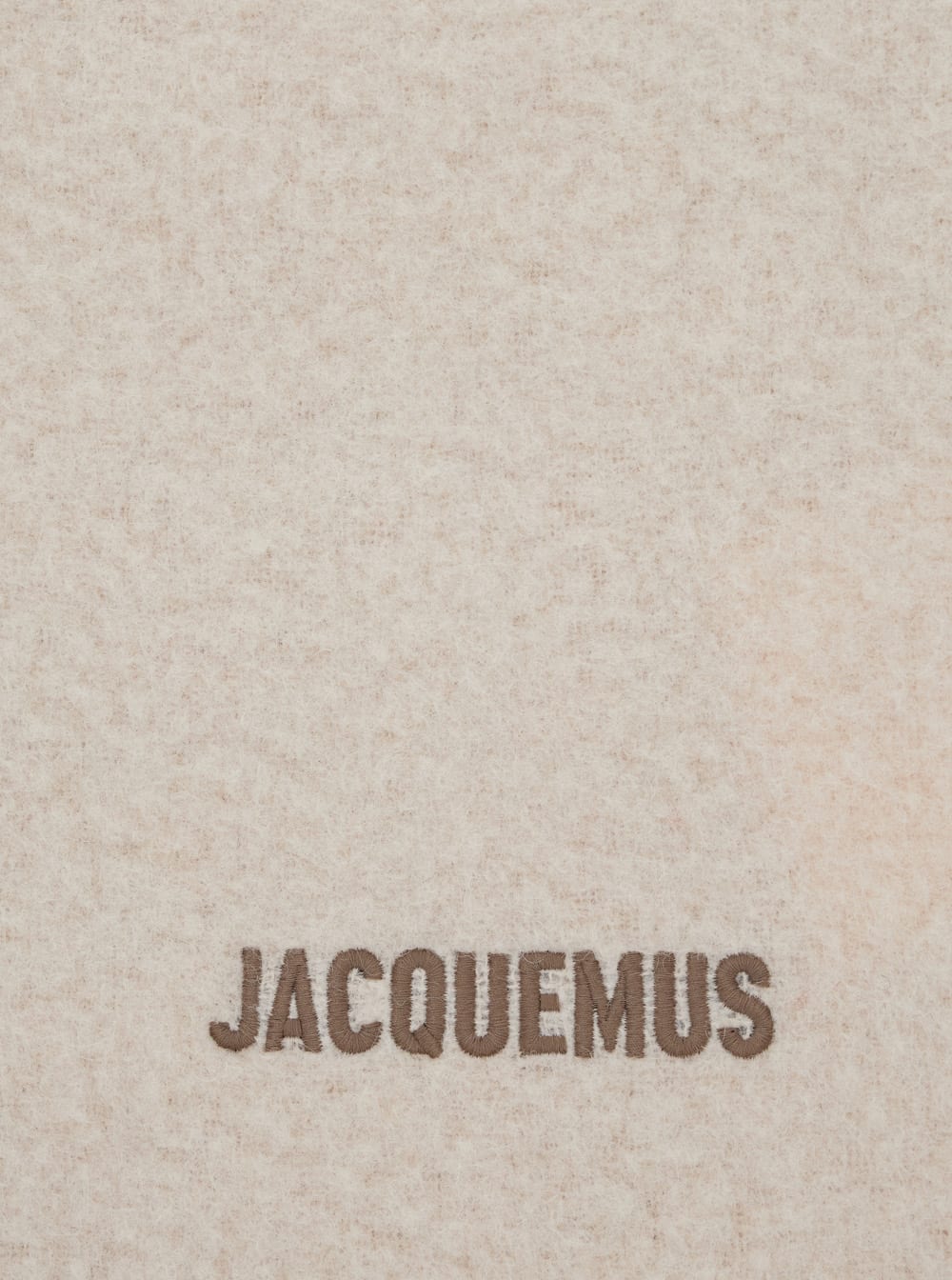 Jacquemus Ombre Pattern Scarf Fringed Edges In Sand