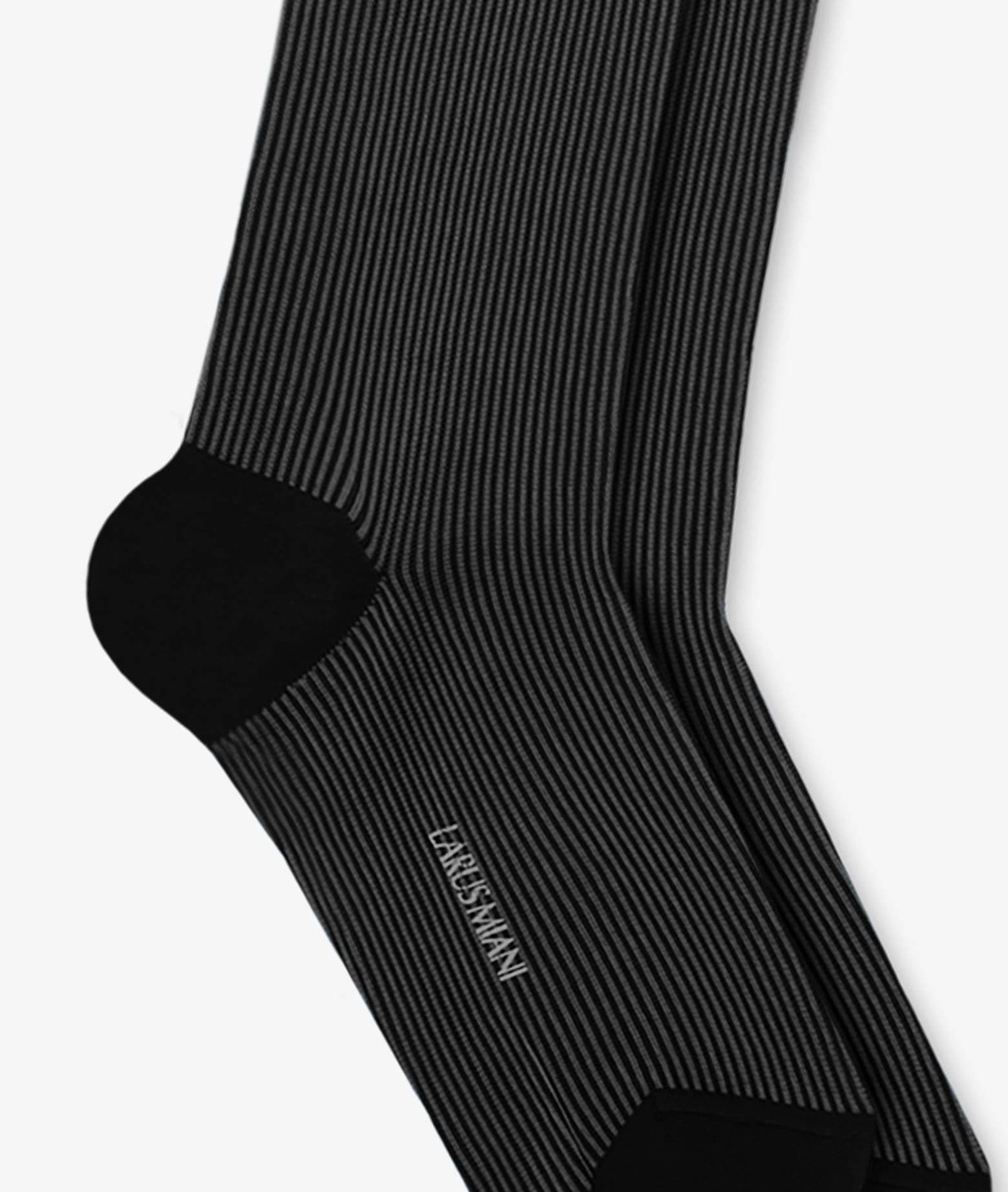Larusmiani Striped Socks Socks In Dimgray
